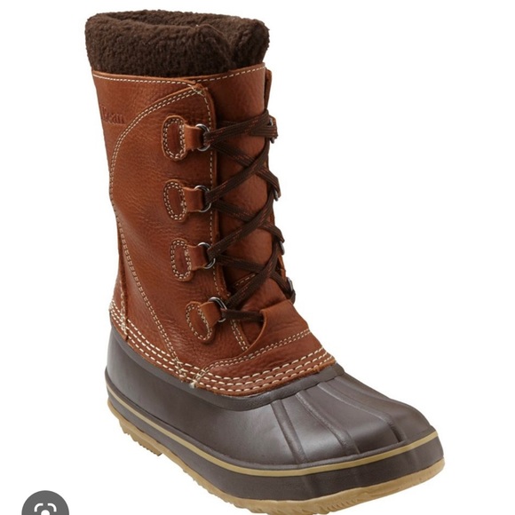 Women's L.L.Bean new Snow Boots, with Tumbled-Leather - Picture 6 of 7